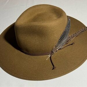 Stetson Coloma B5 Driftwood Hat USA Made unisex M 56cm Dri-lex. 100% Wool